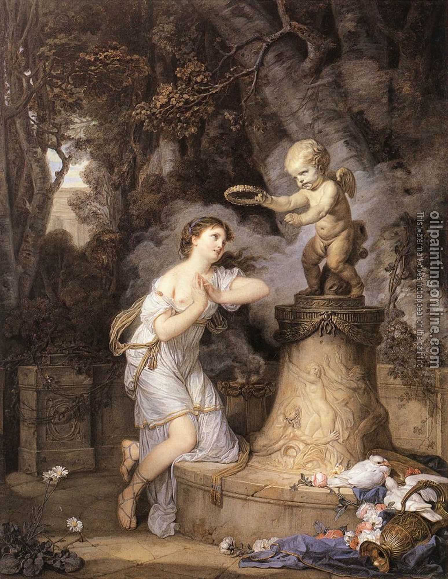 Greuze, Jean-Baptiste - Votive Offering to Cupid